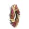 22" Pink & Orange Autumn Harvest Mixed Heather & Grapevine Wreath